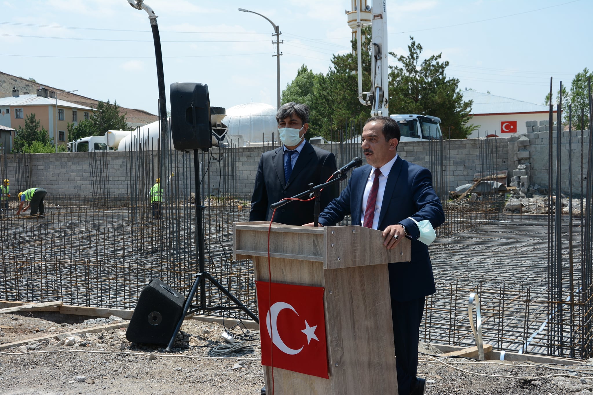 İtfaiye Birimi Hizmet Binası ve Garajı Temel Atma Programı