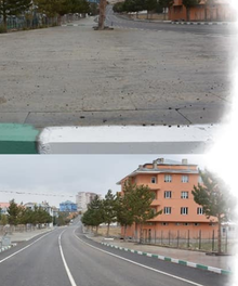 Kaldırım ve yollara kilit parke döşenmesi